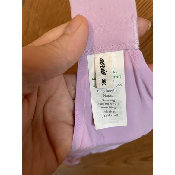 Smoothez by Aerie Bra Light Purple Lilac Full Coverage Unlined Underwire 36C NWT - Picture 4 of 5